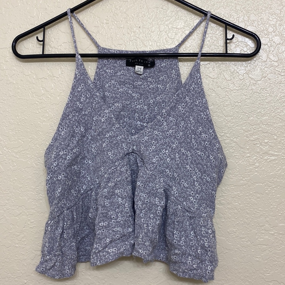 Light grayish blue tank top
